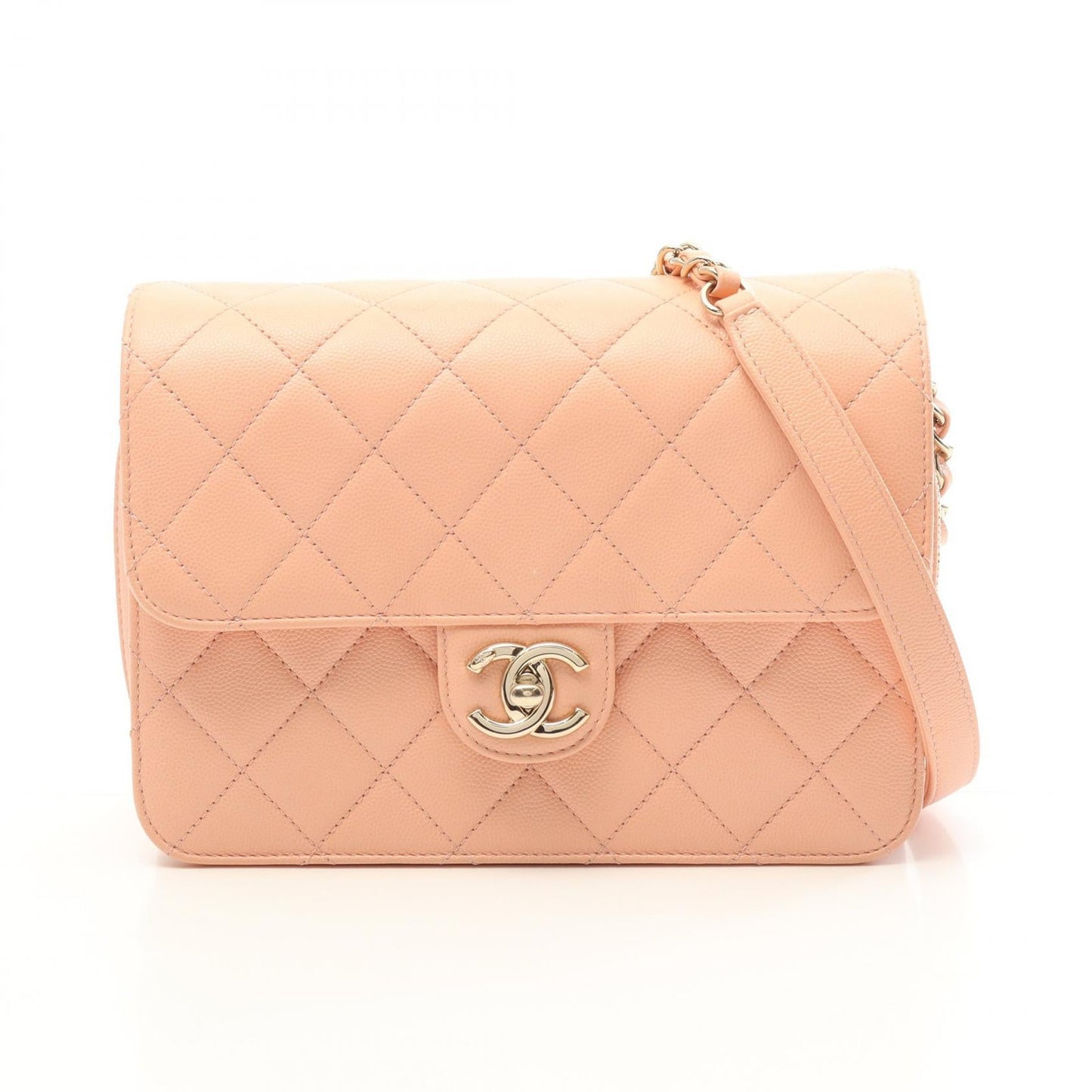 Matelasse Caviar Skin Shoulder Bag Daily