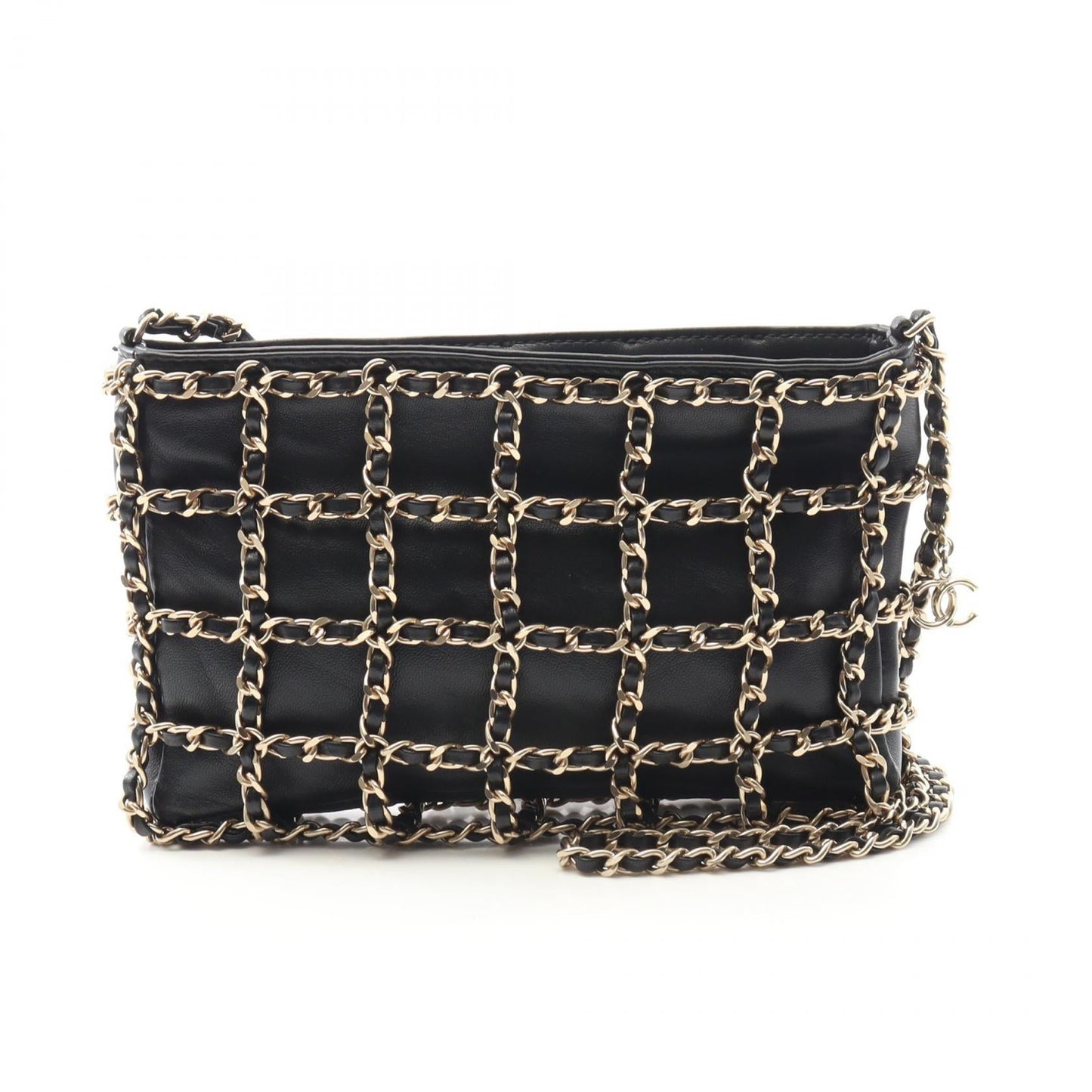 Lambskin Shoulder Bag Signature Fine