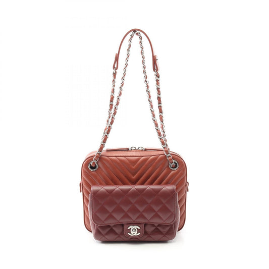 Chanel V-stitch Chevron Lambskin Shoulder Bag