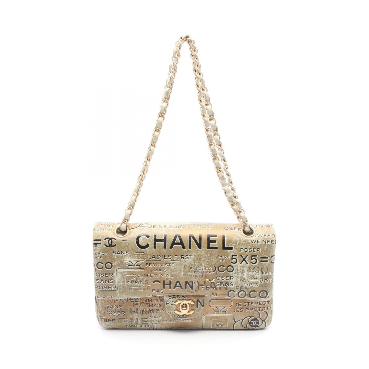 Matelasse Leather Shoulder Bag Compact
