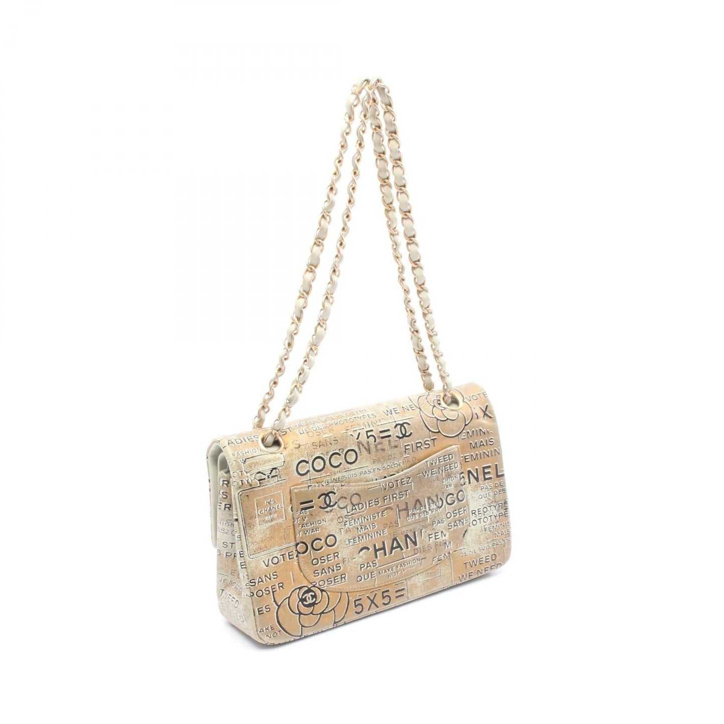 Matelasse Leather Shoulder Bag Compact
