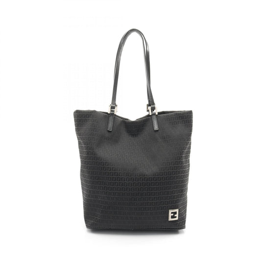 Fendi Zucchino Tote Bag Leather Canvas