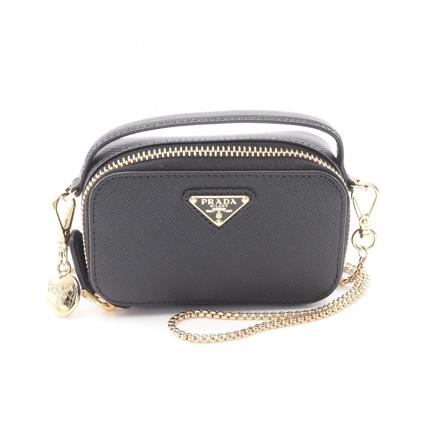 Prada Triangle Shoulder Bag Shoulder Bag Leather Saffiano Mini