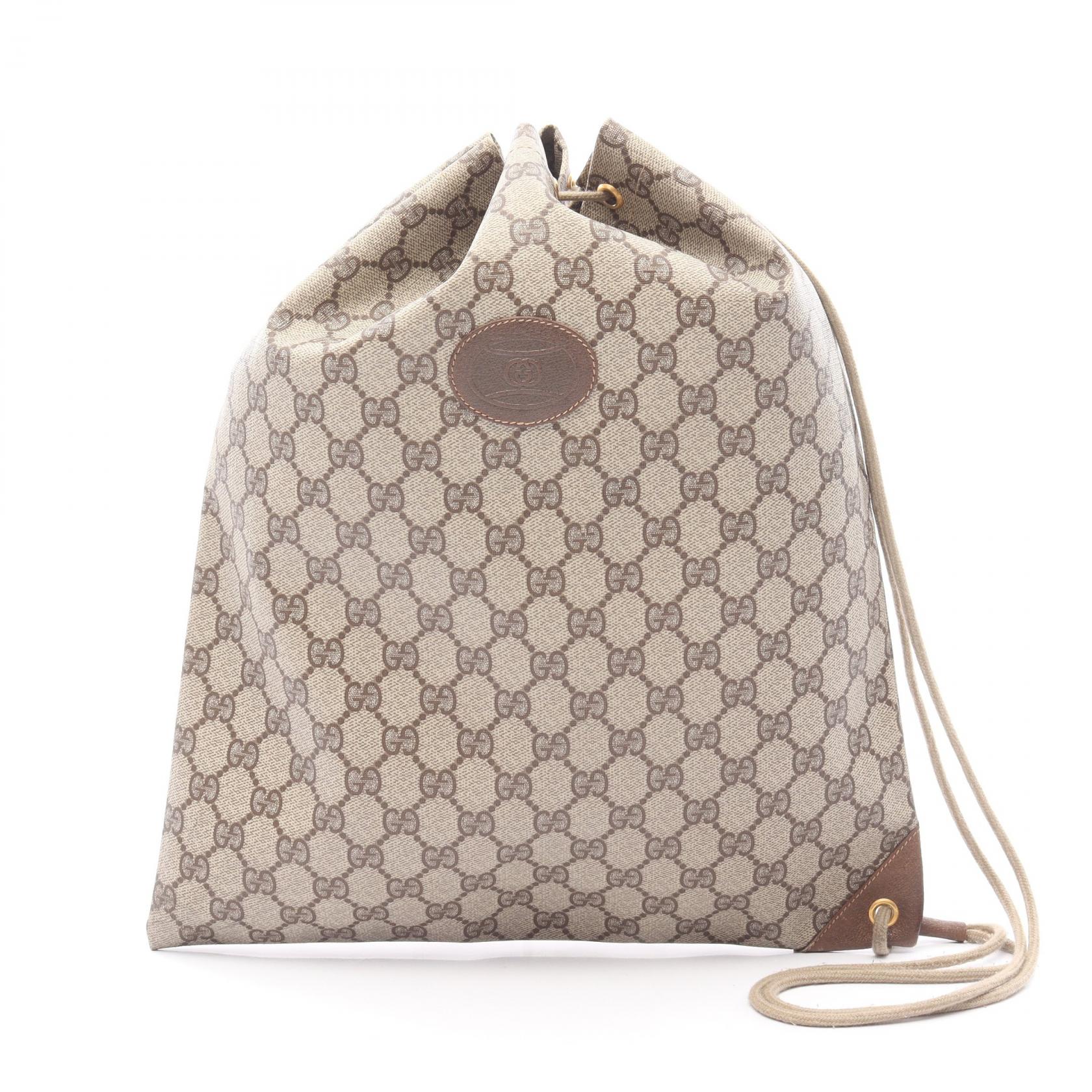 Gucci Plus Coated Shoulder Bag Canvas