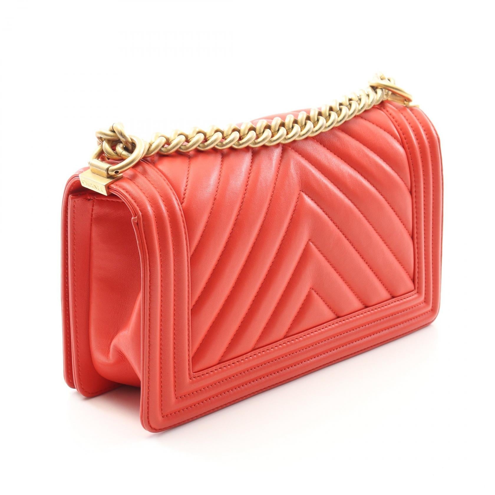 Chanel Boy Chanel Lambskin Shoulder Bag