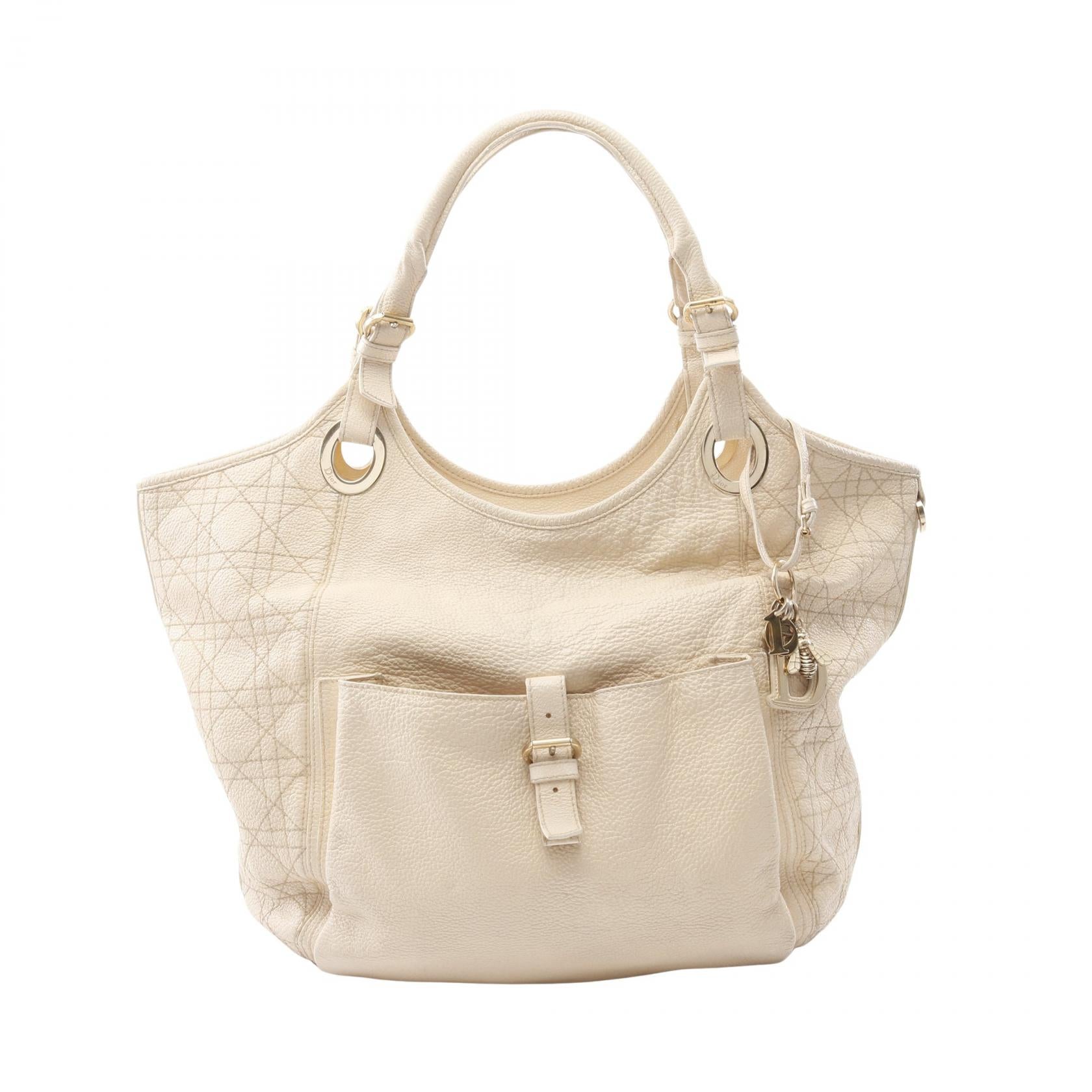 Dior Christian Cannage Tote Bag Leather