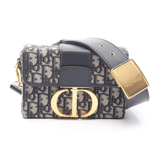 Dior Oblique Shoulder Bag Leather Canvas