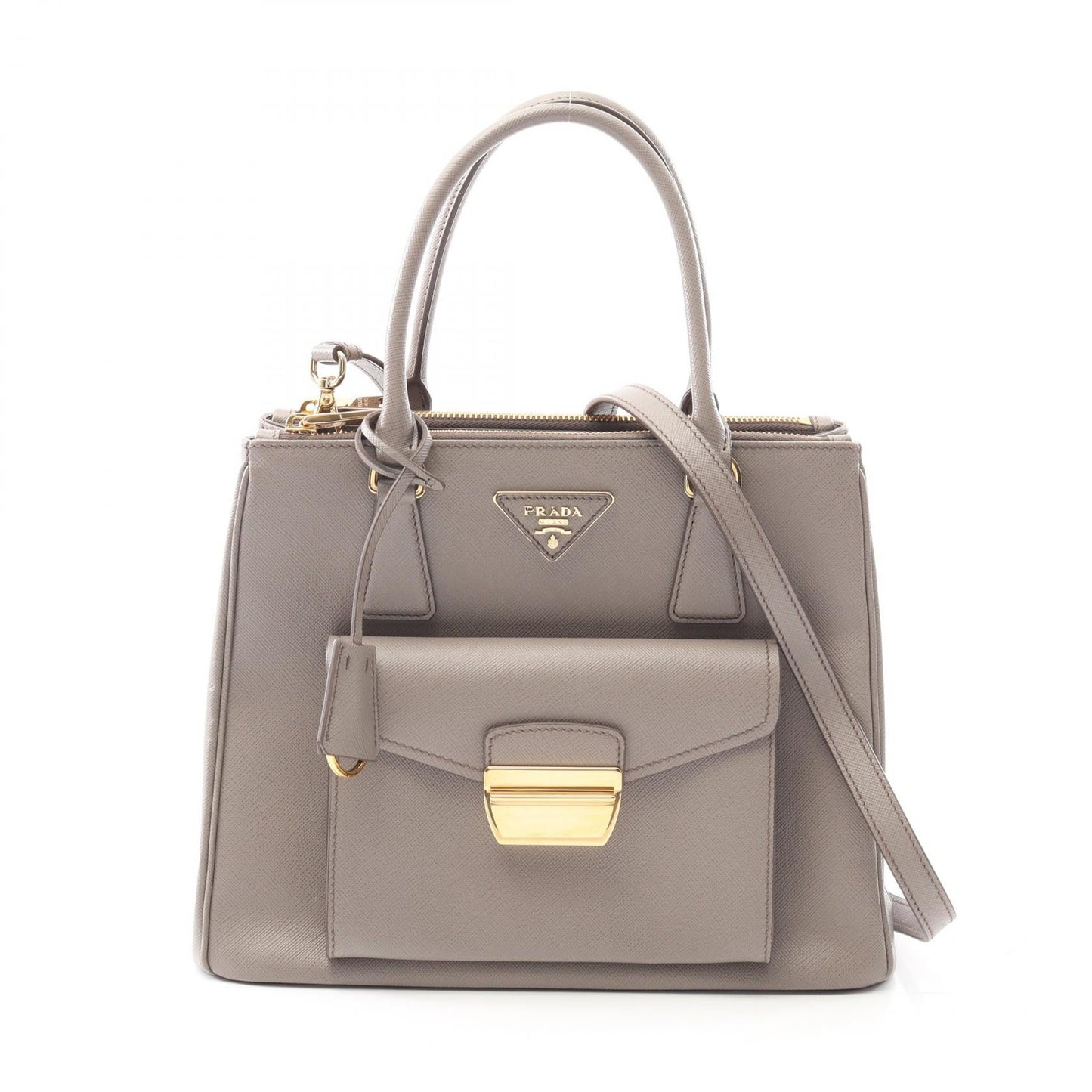 Prada Lux Handbag Leather Saffiano Travel Bag Saffiano Leather Handbag