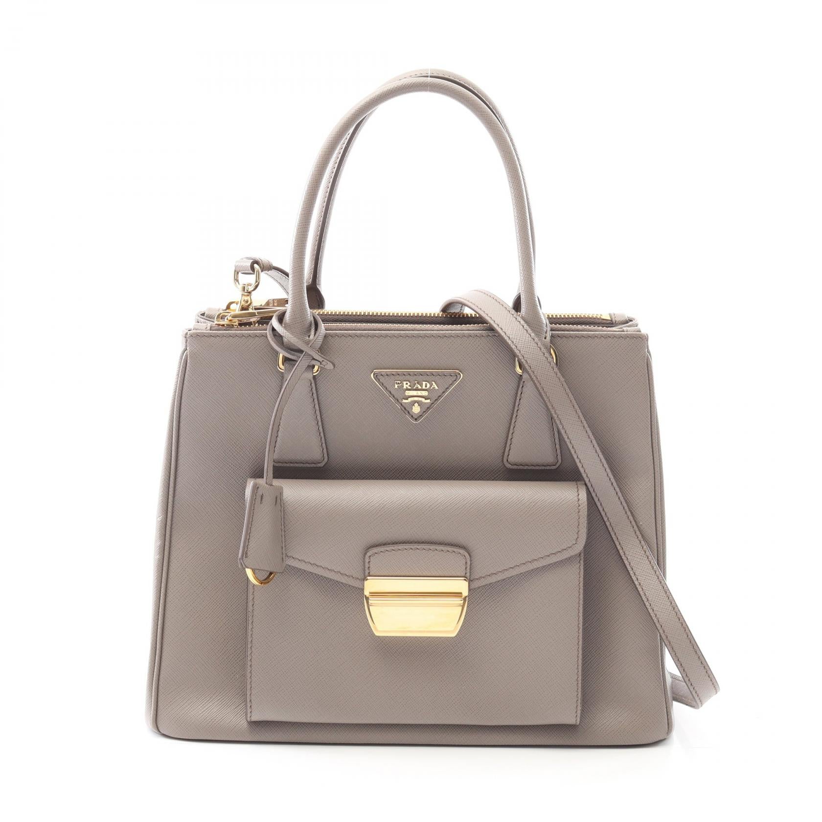 Prada Lux Handbag Leather Saffiano Travel Bag Saffiano Leather Handbag
