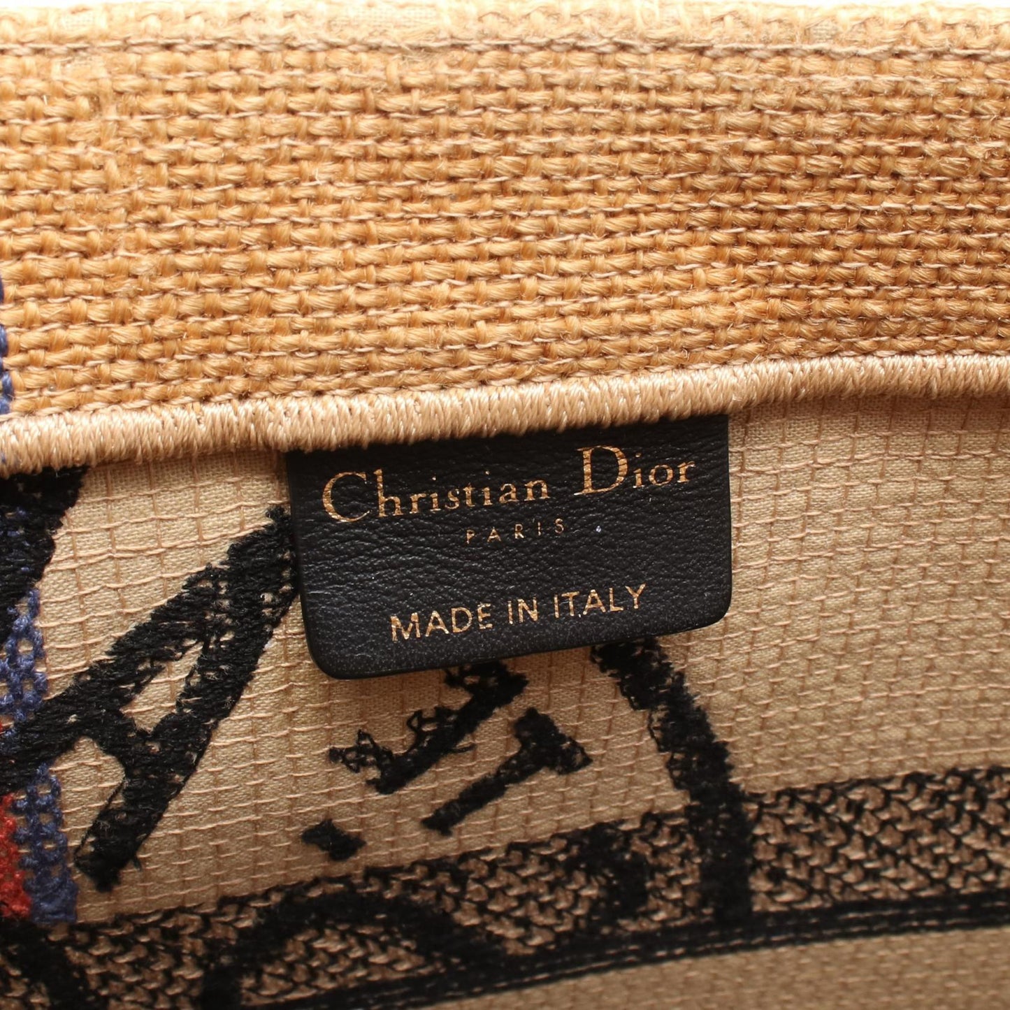 Dior Book Tote Tote Bag Raffia