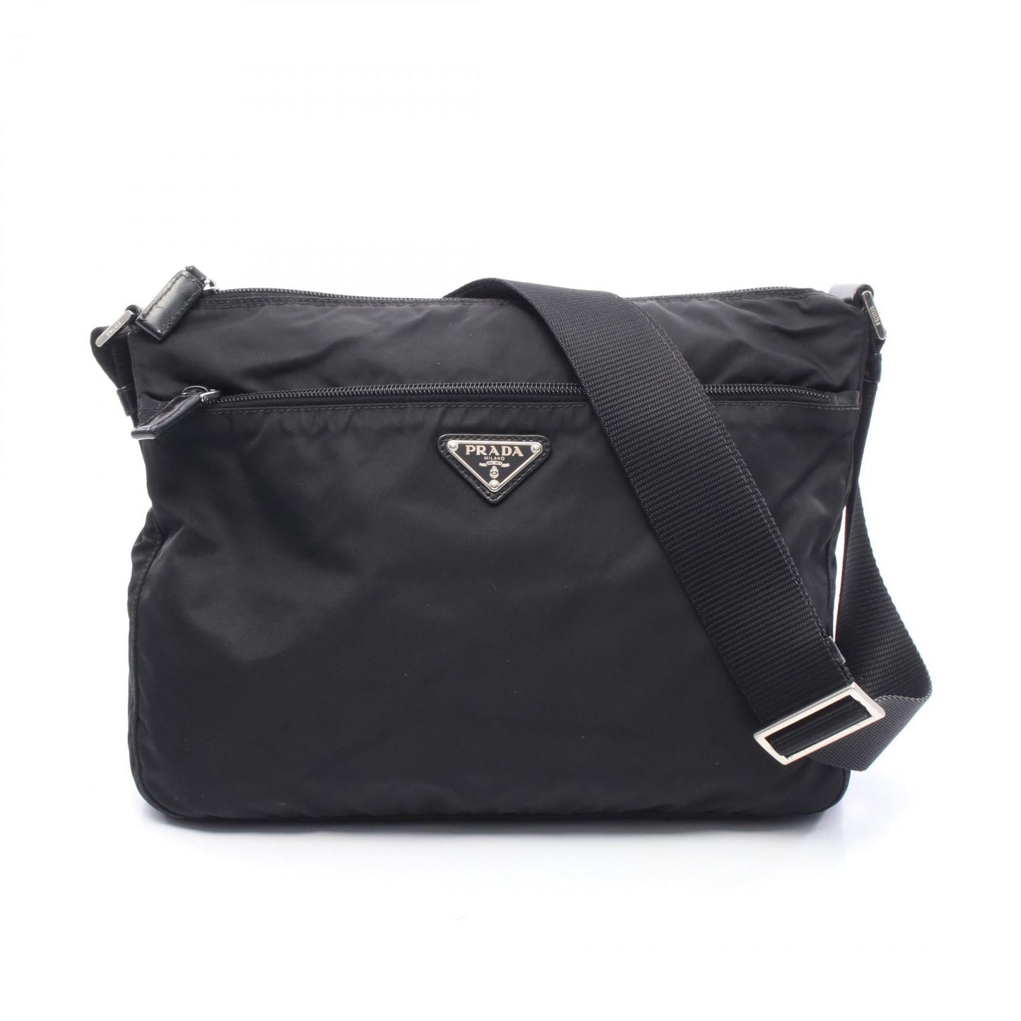 Prada Shoulder Bag Leather Nylon Shoulder Bag 8