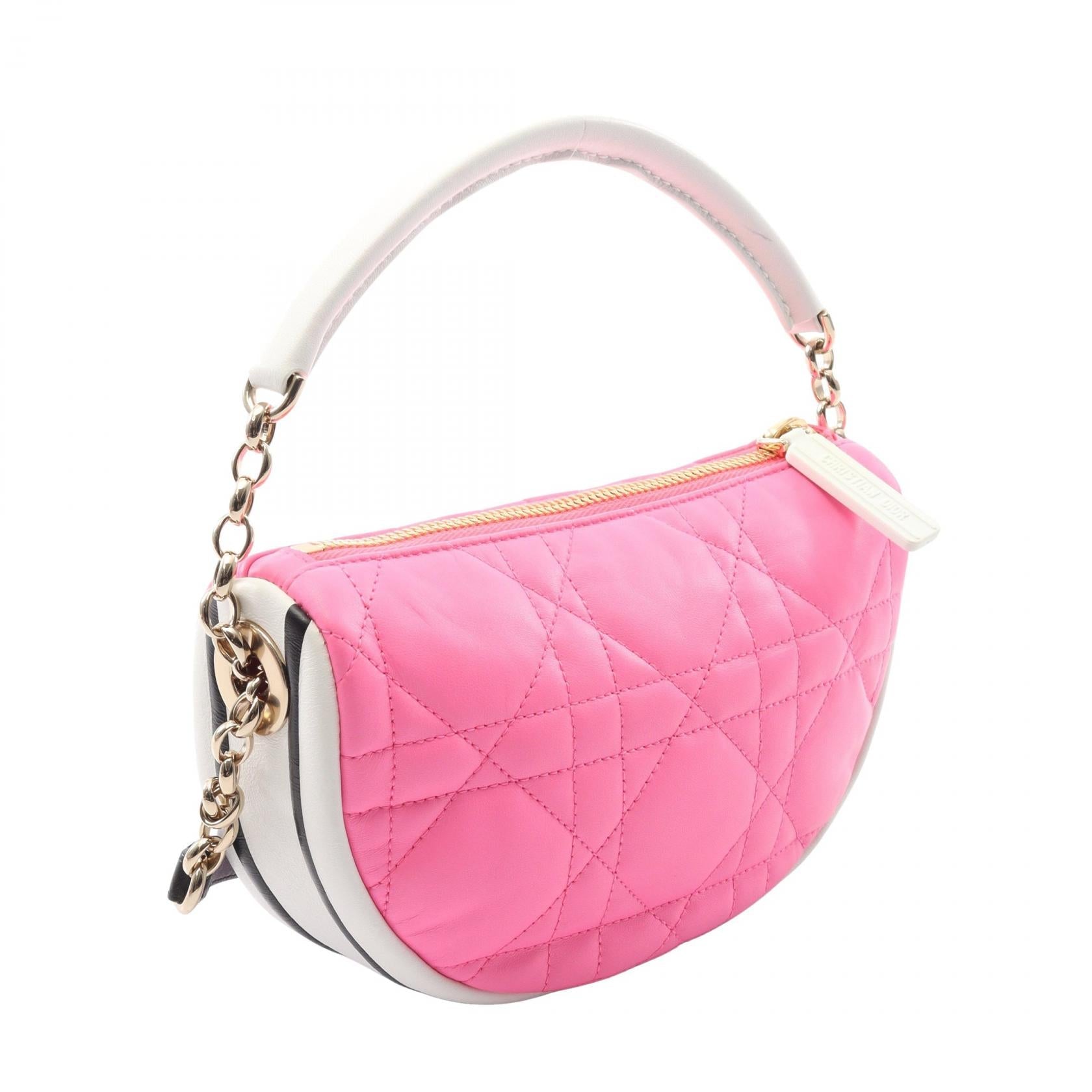 Dior Vibe Hobo Cannage Shoulder Bag Leather Small