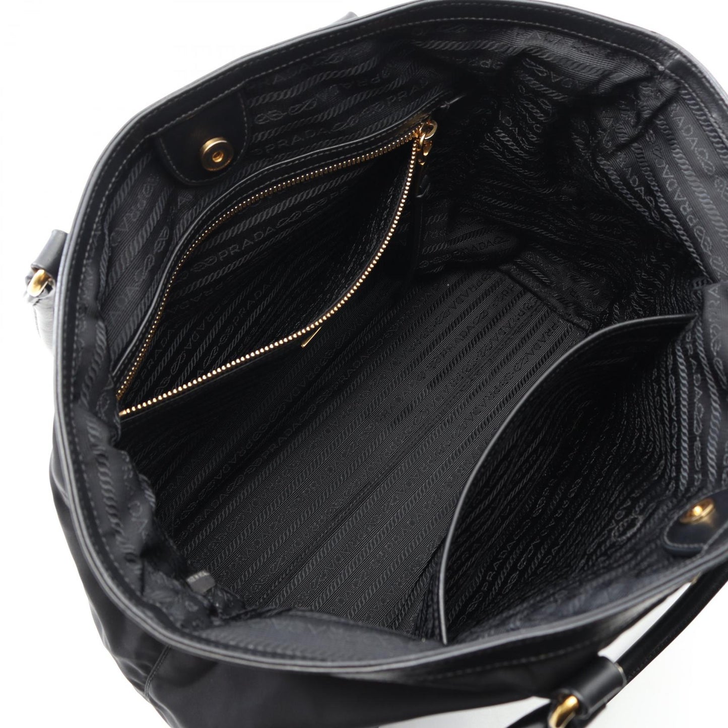 Prada 1Bg159 Tote Bag Leather Nylon