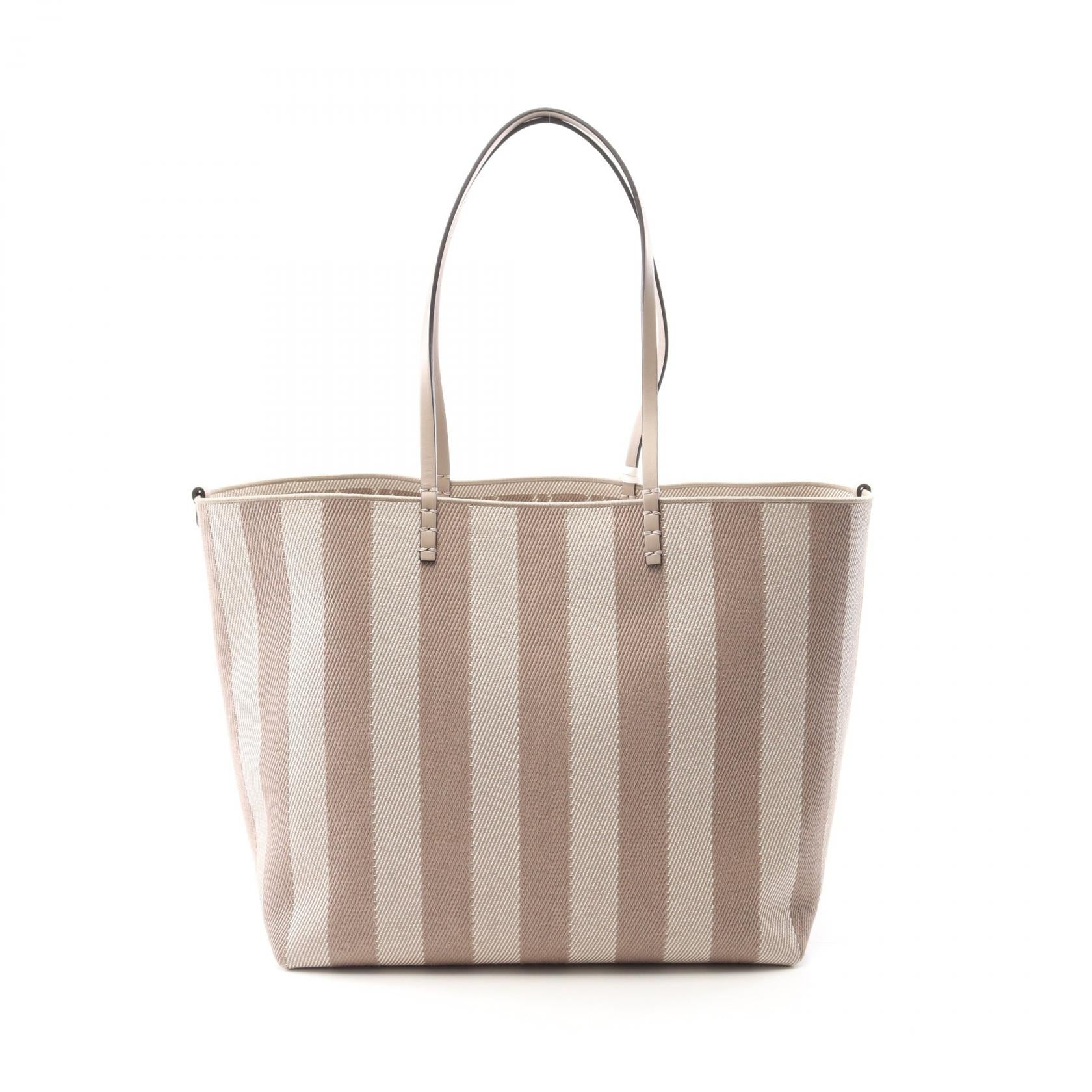 Fendi Roll Tote Bag Leather Canvas Large Tote Bag 1