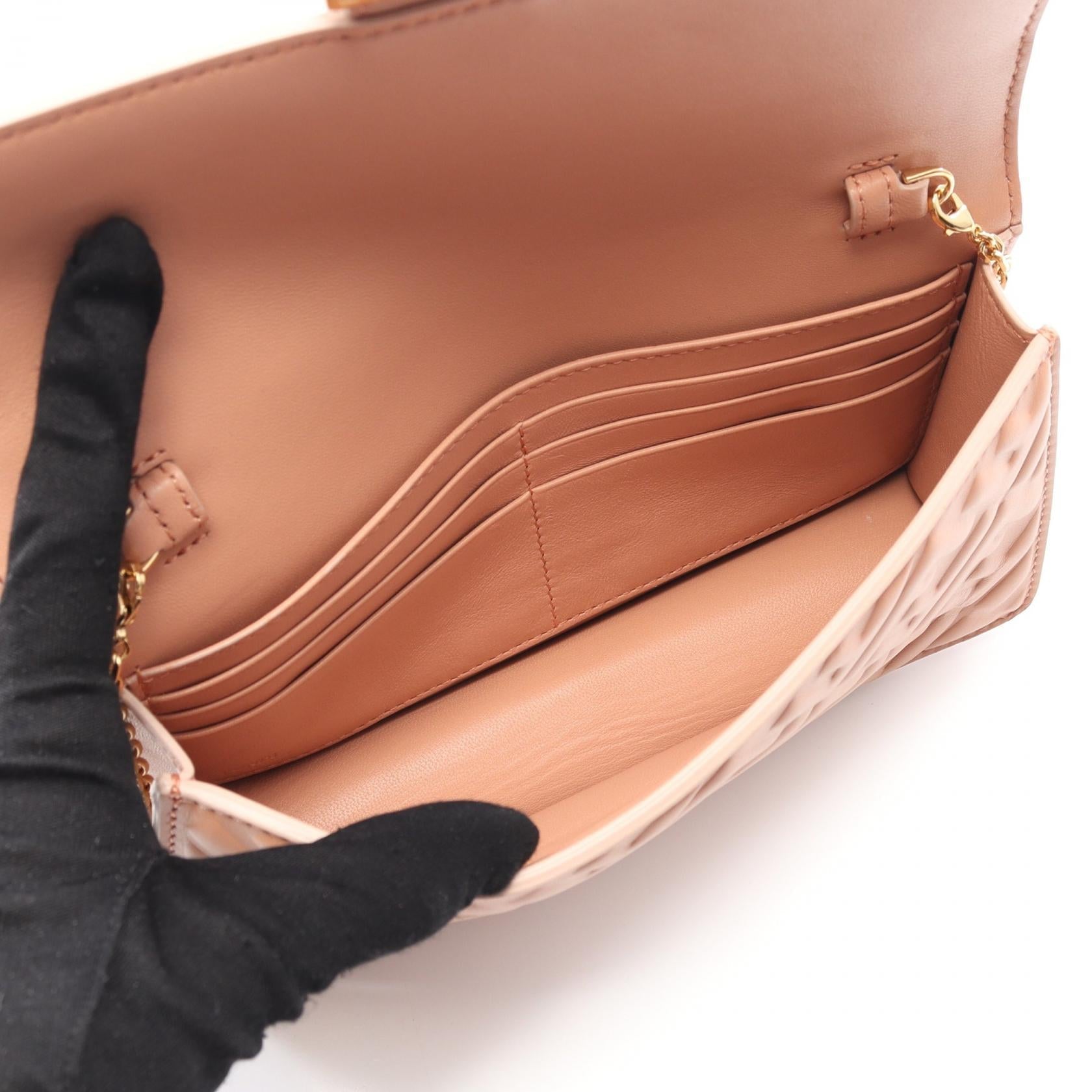 Fendi Baguette Zucca Shoulder Bag Leather