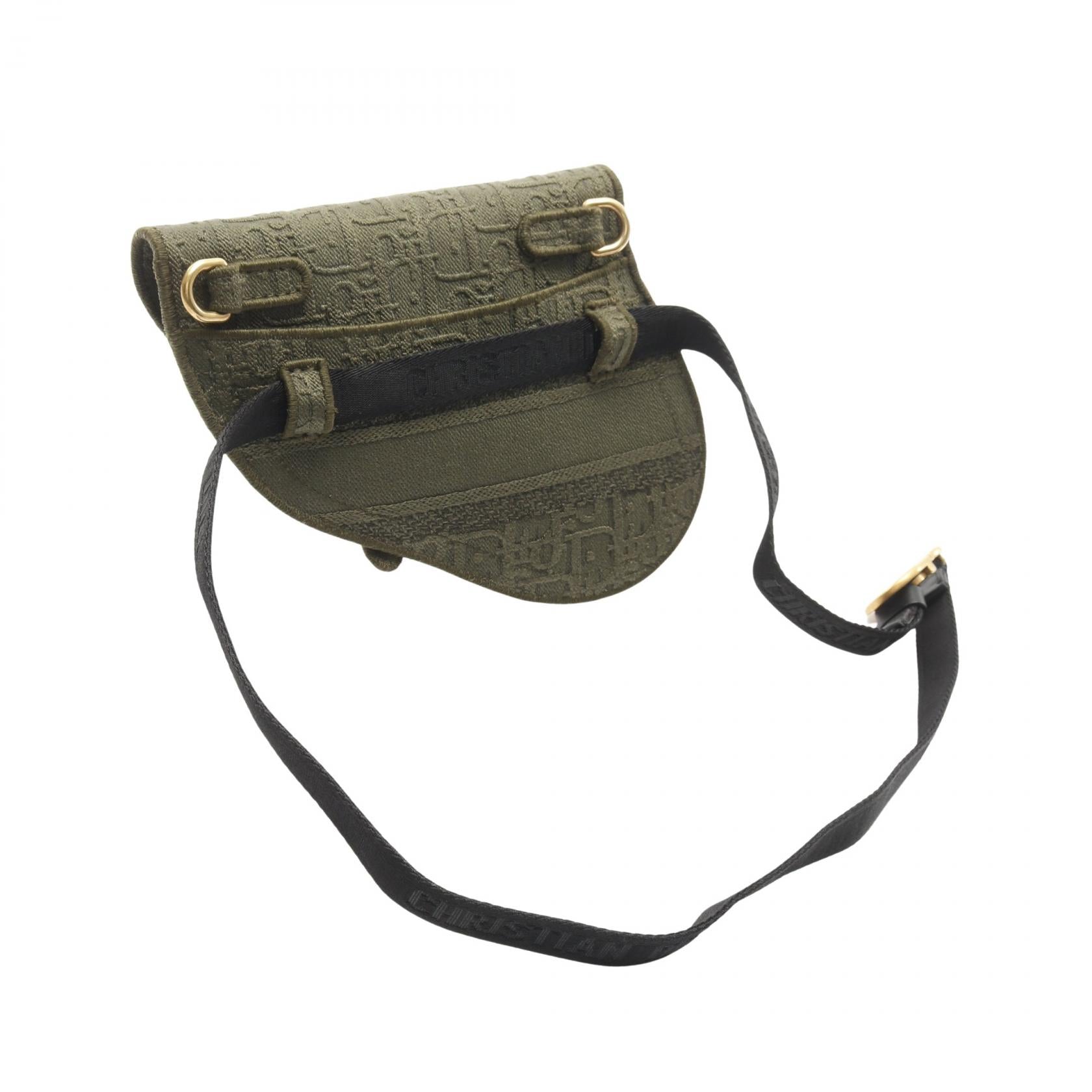 Dior Saddle Oblique Waist Bag Canvas Travel Bag
