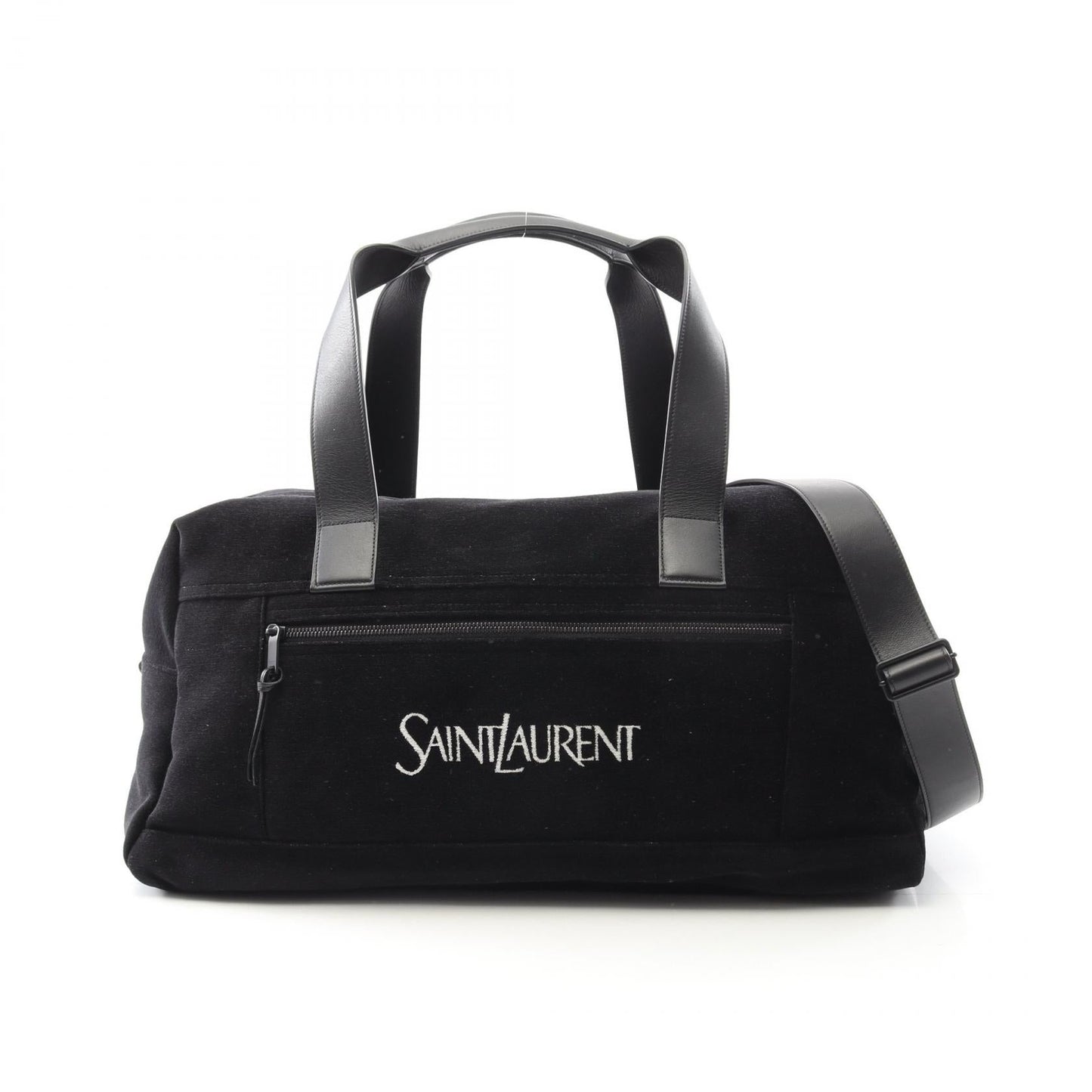 YSL Saint Laurent Paris Nux Fabric Boston Bag Leather Travel Bag Boston Bag 1