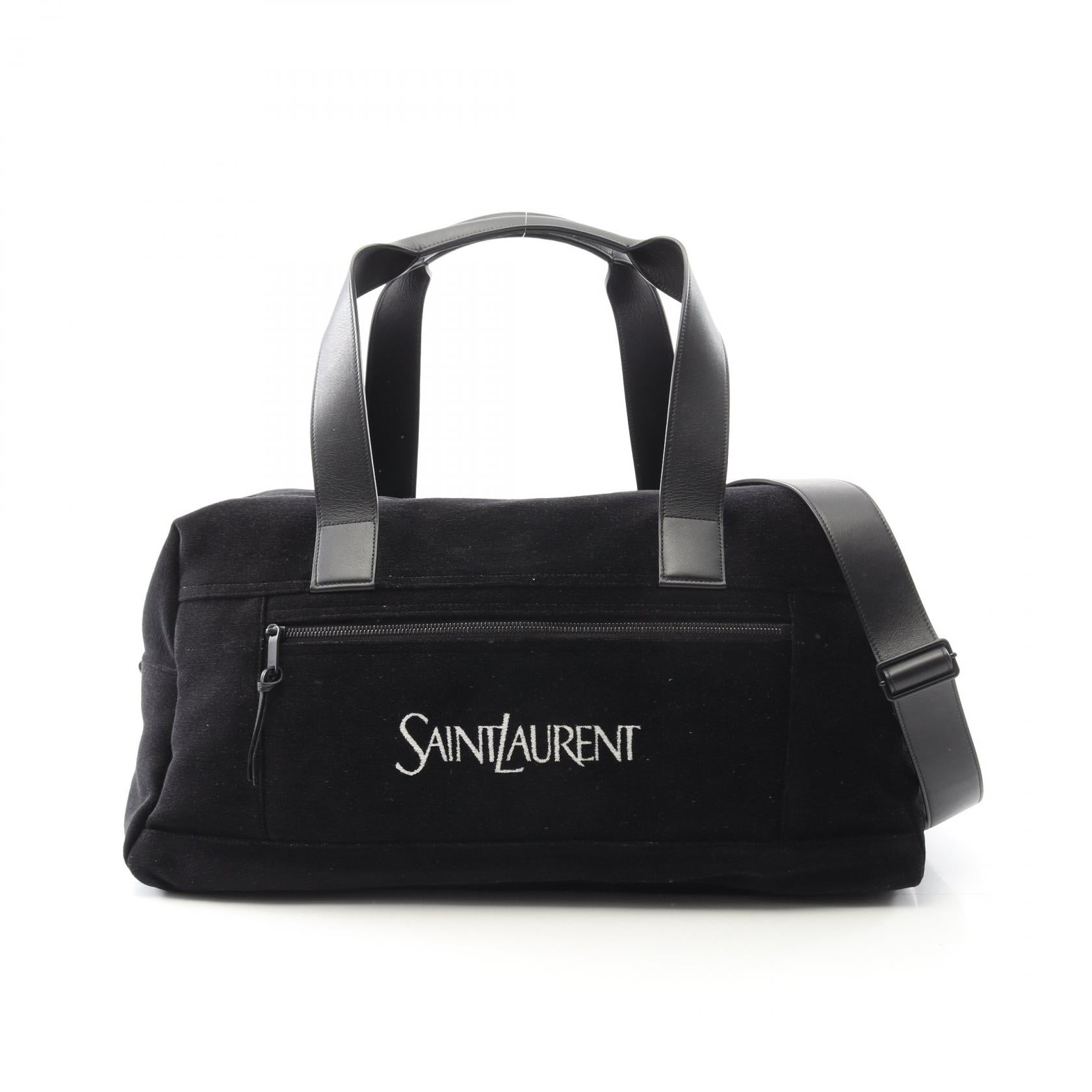 YSL Saint Laurent Paris Nux Fabric Boston Bag Leather Travel Bag Boston Bag 1