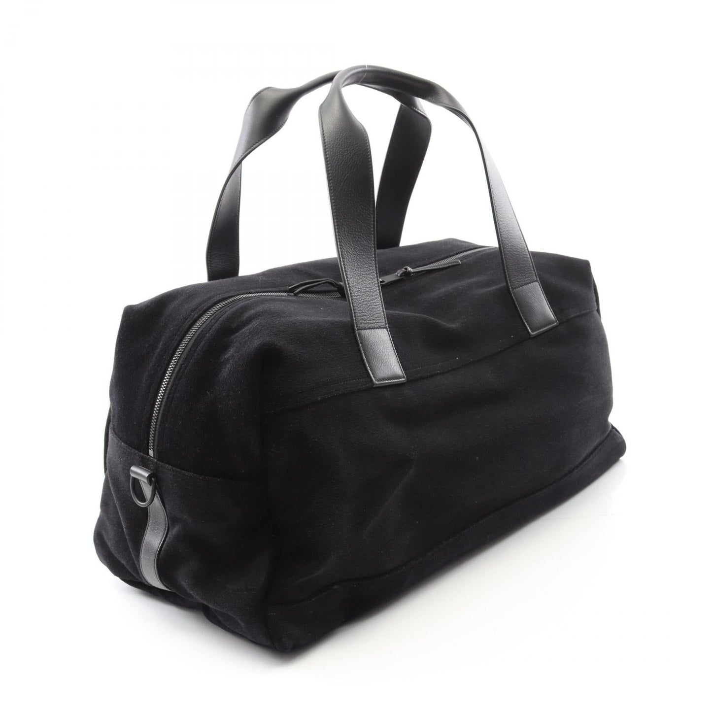 YSL Saint Laurent Paris Nux Fabric Boston Bag Leather Travel Bag
