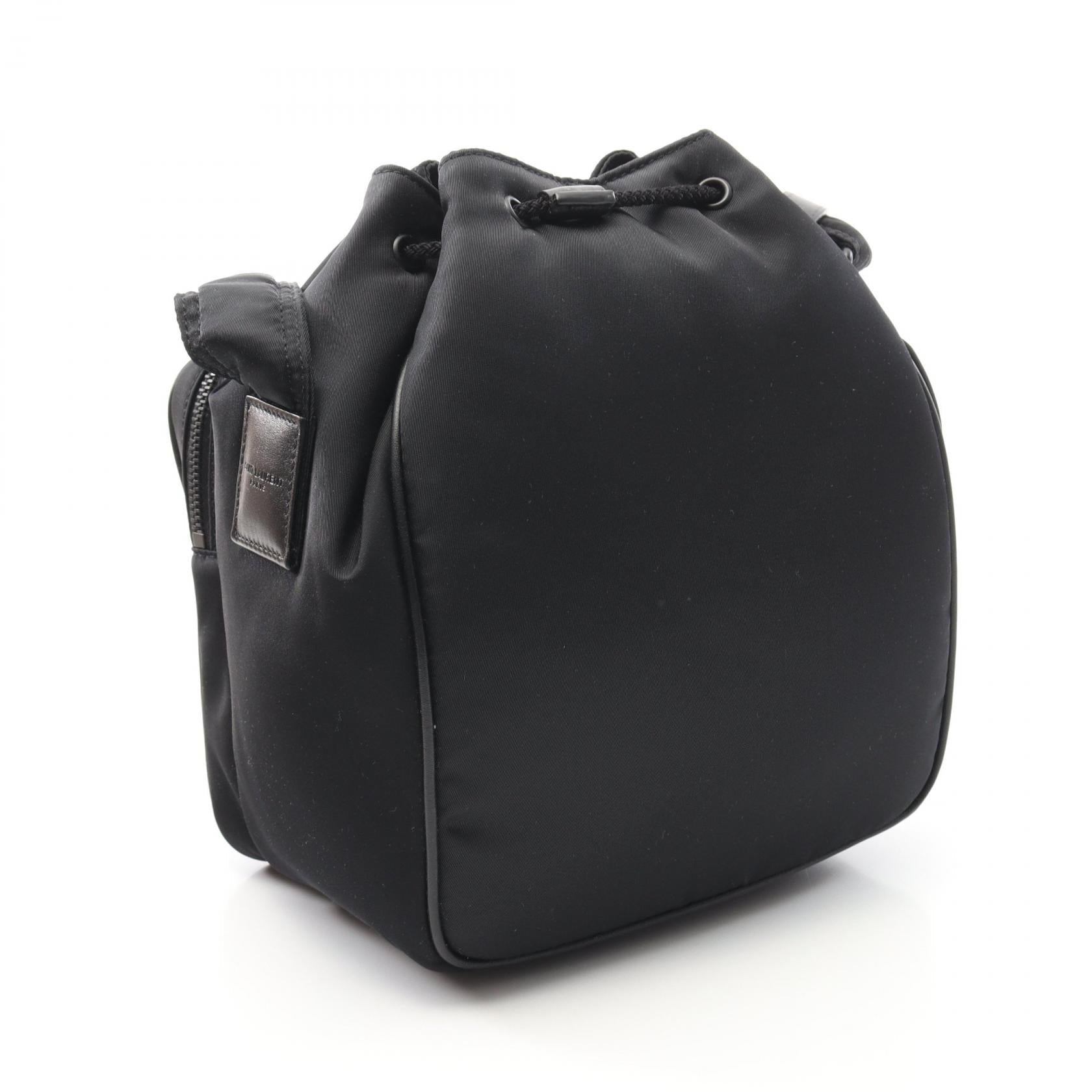 YSL Saint Laurent Paris Niki Bag Leather Nylon Bucket Shoulder Bag