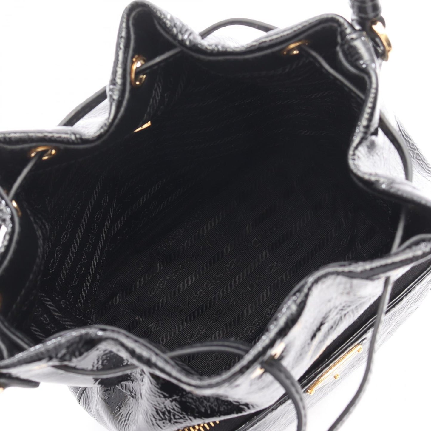 Prada Duet Naplak 2Way Bag Patent Travel Bag