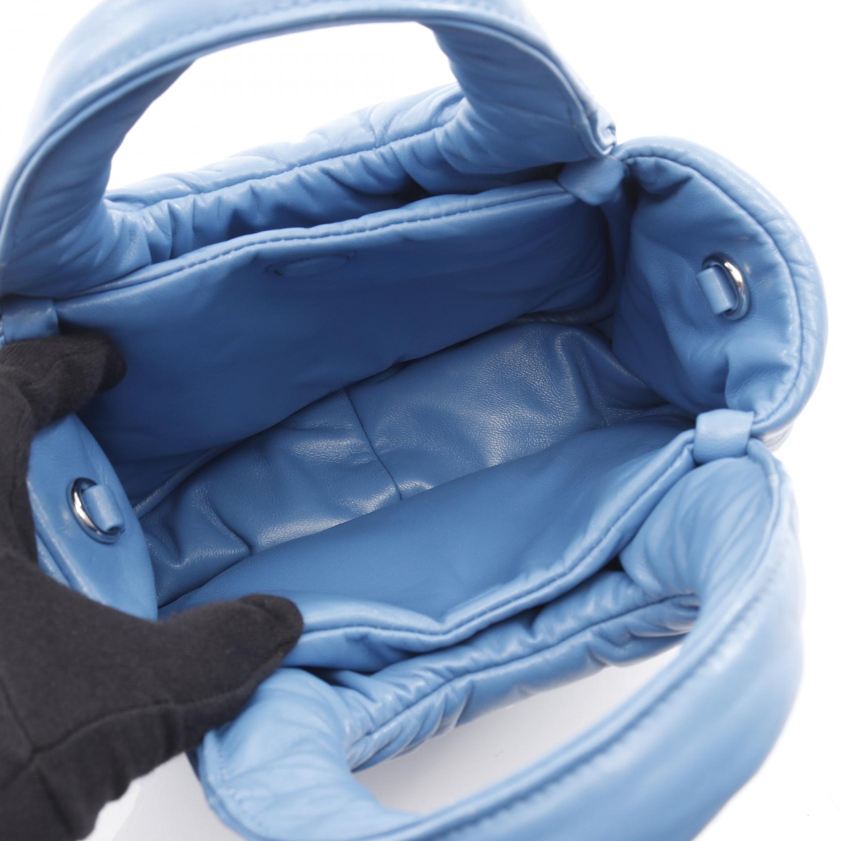 Prada Padded Handbag Leather Travel Bag