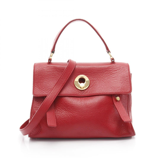 YSL Saint Laurent Paris Two Handbag Leather Travel Bag