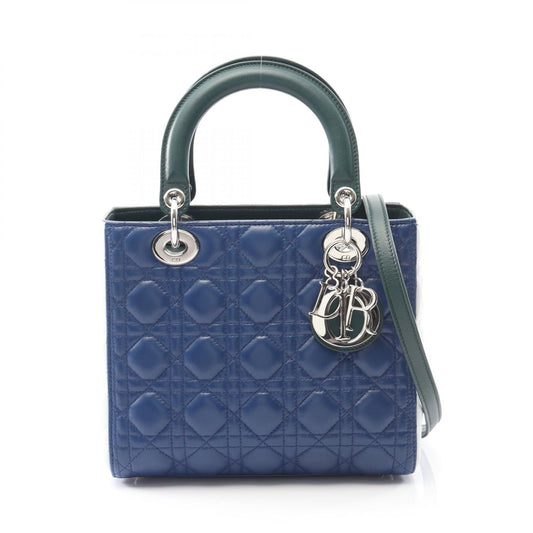Dior Lady Cannage Handbag Leather Travel Bag