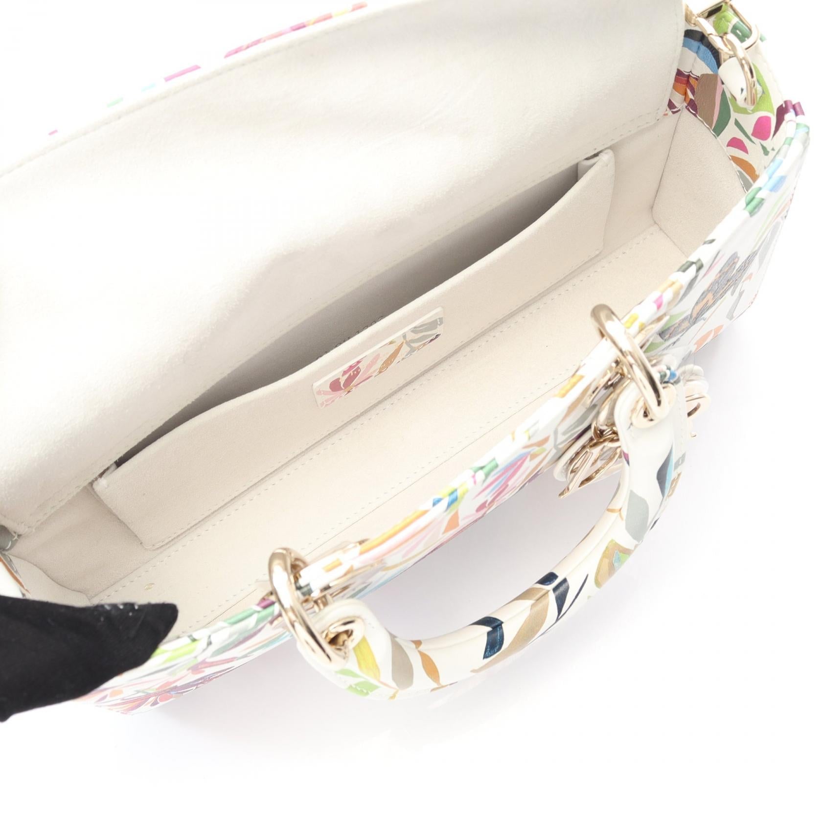 Dior Lady Joy Toile De Jouy Fantastica Bag Leather Travel Bag
