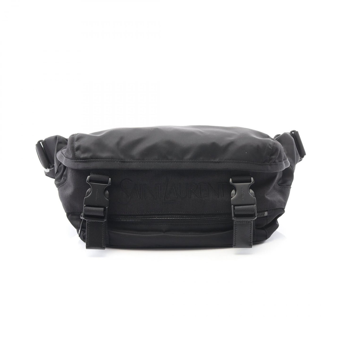 YSL Saint Laurent Paris Embroidery Waist Bag Canvas Nylon Travel Bag