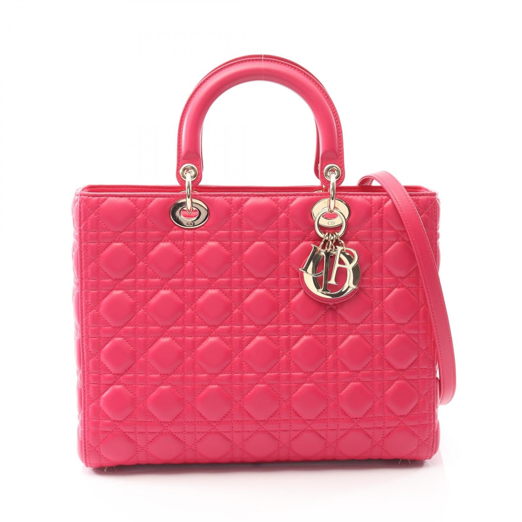 Dior Lady 2Way Bag Lambskin Travel Bag
