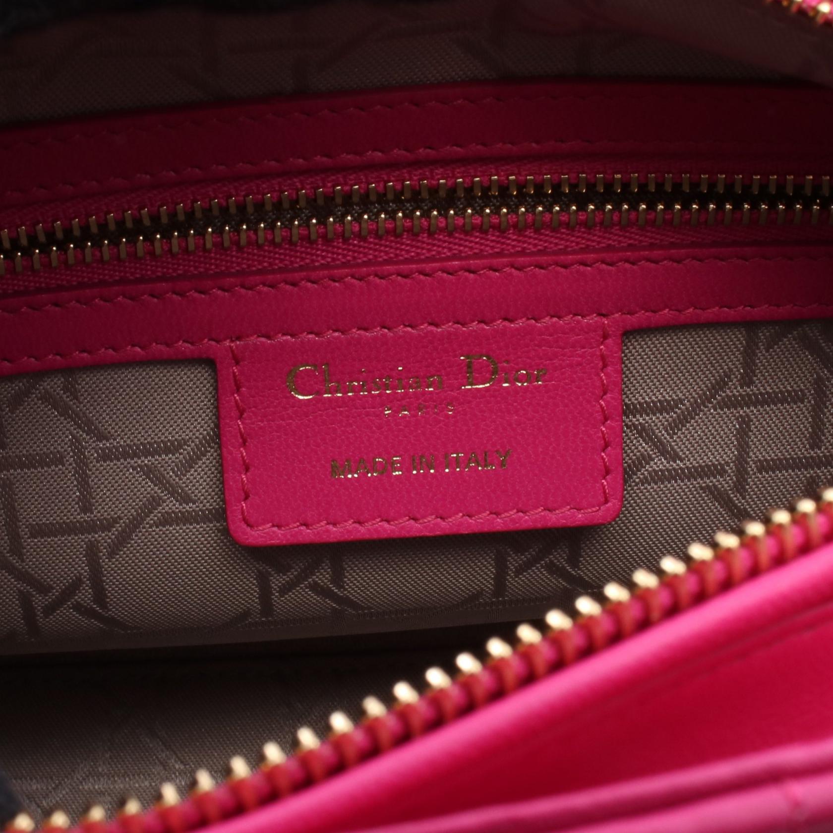 Dior Lady Cannage Handbag Lambskin Travel Bag