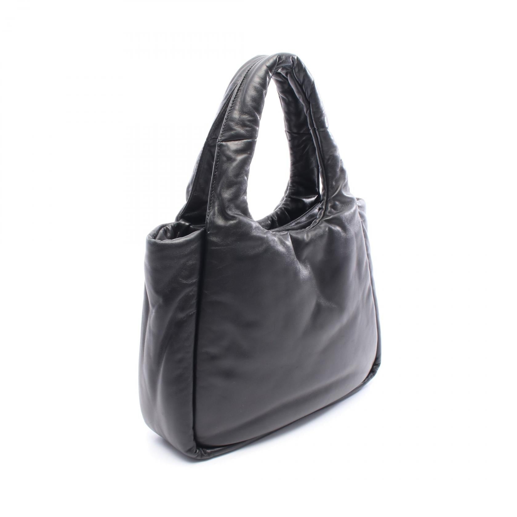 Prada Triangle Handbag Leather Logo Travel Bag