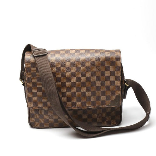 Louis Vuitton N41149 Damier Shelton MM Canvas Brown Crossbody Bag