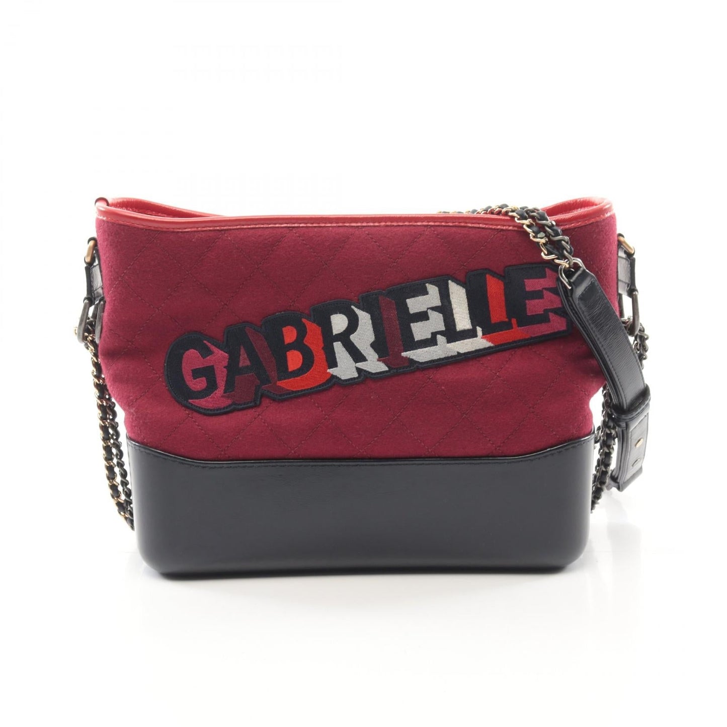 Chanel Gabrielle de Wool Leather Shoulder Bag