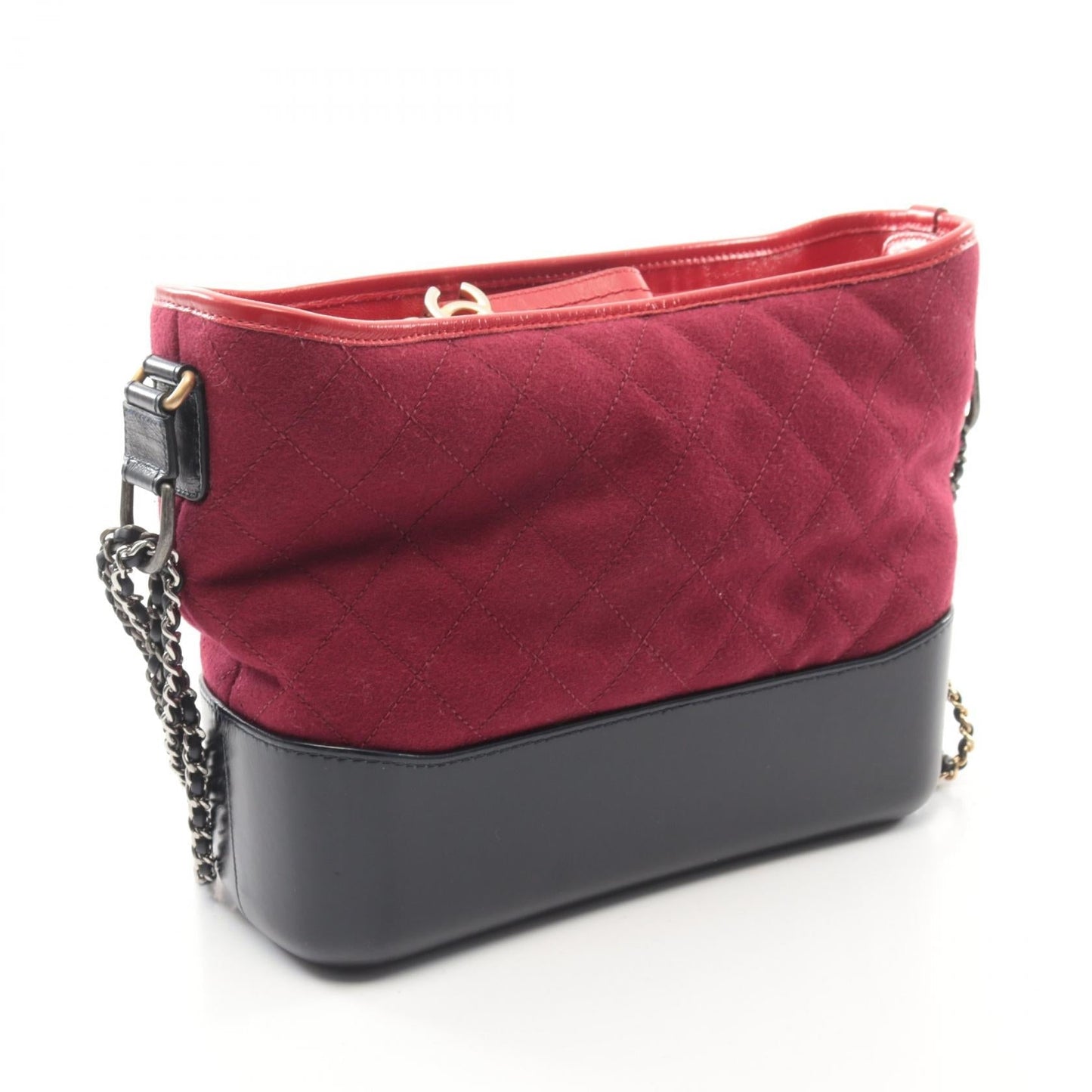 Chanel Gabrielle de Wool Leather Shoulder Bag