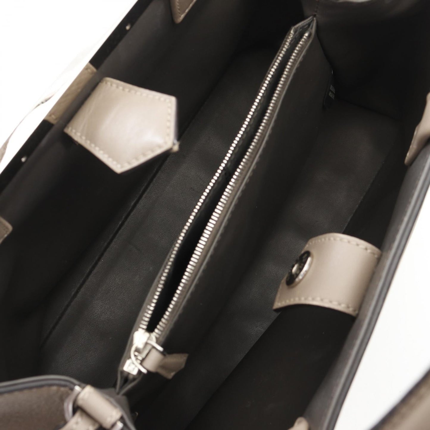 Fendi Petite 2Jours Handbag Leather Travel Bag