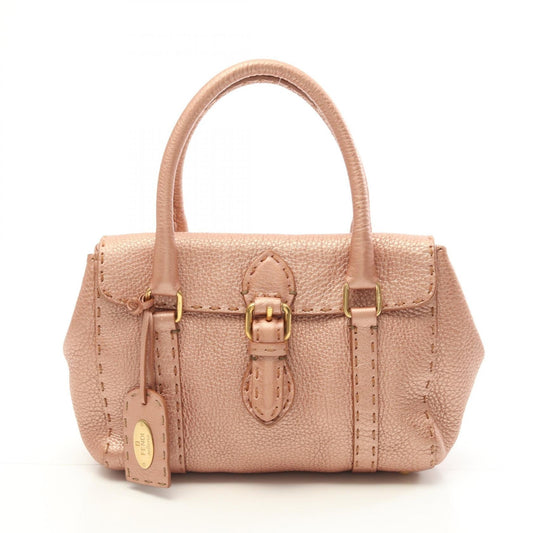 Fendi Selleria Linda Handbag Leather Mini Travel Bag