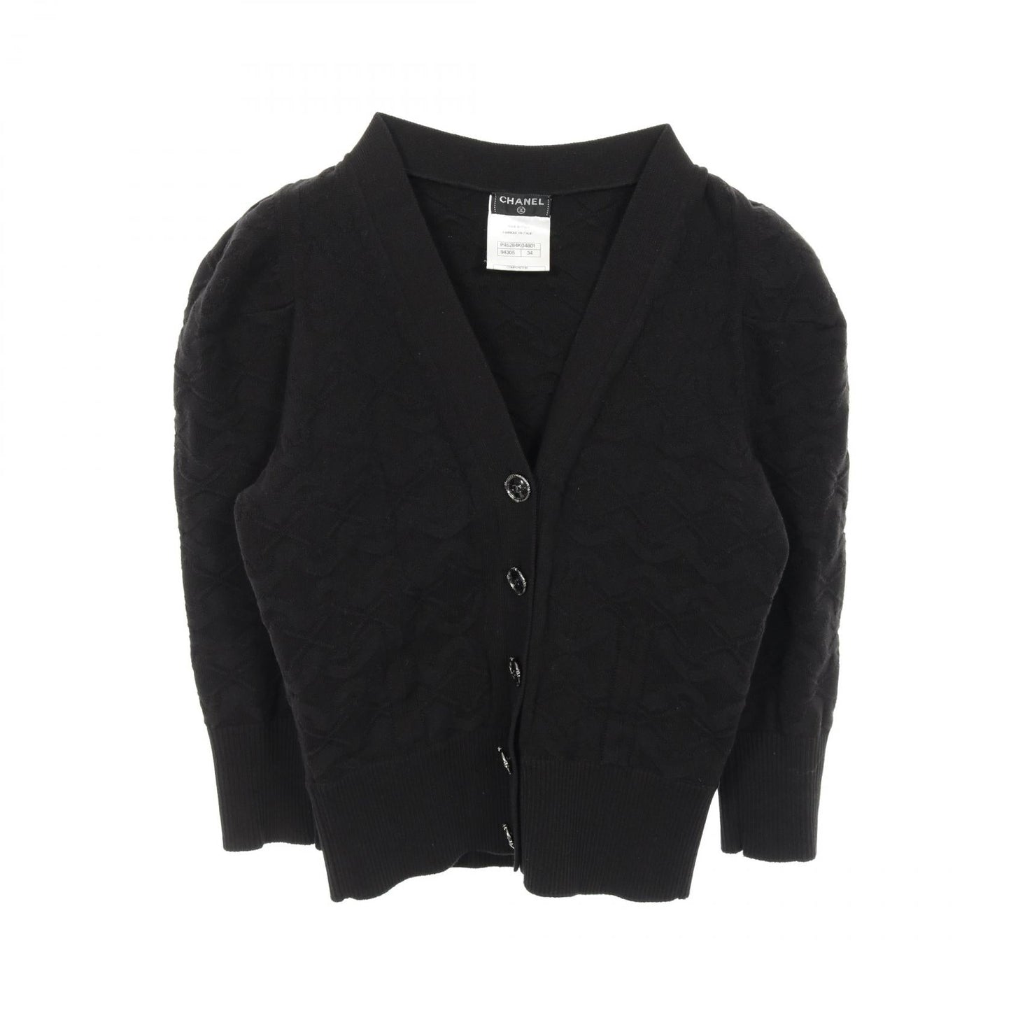 Chanel Coco Mark Button Cotton Cardigan