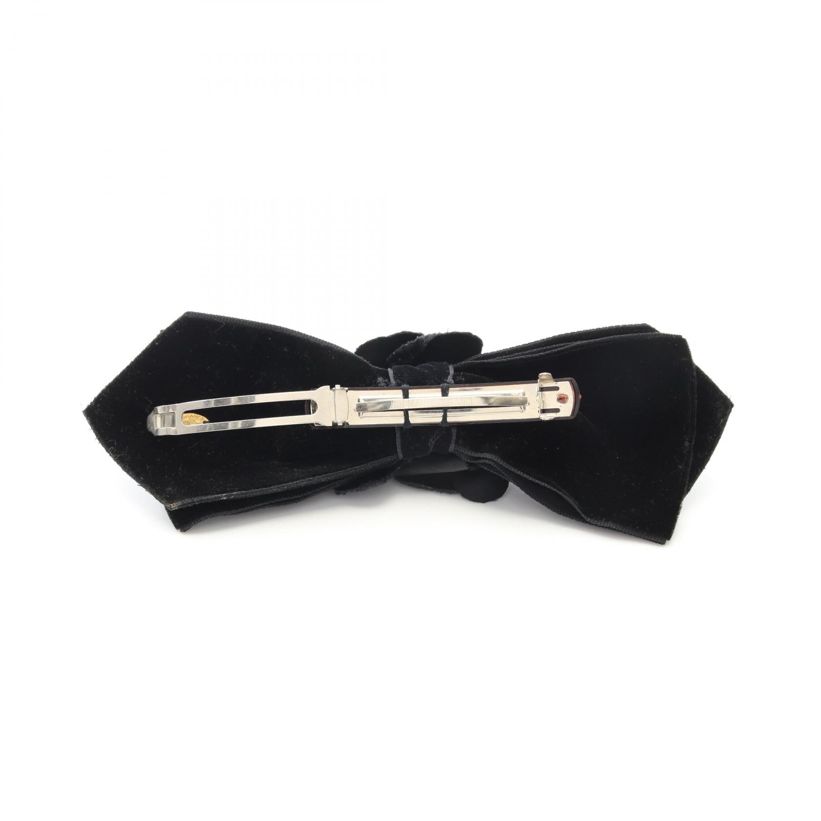 Chanel Camelia Velour Barrette