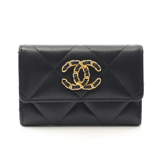 Chanel CHANEL 19 Lambskin Card Case