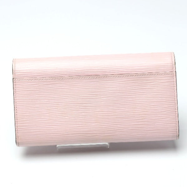 Louis Vuitton Long Purse M61216 Epi Rose Leather Wallet Case