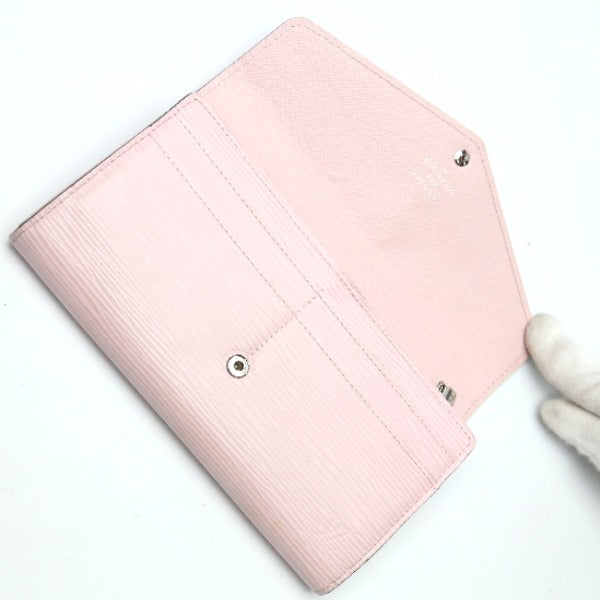 Louis Vuitton Long Purse M61216 Epi Rose Leather Wallet Case