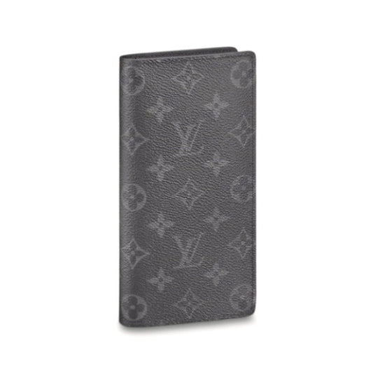 Louis Vuitton Long Purse M61697 Bifold Eclipse Monogram Canvas Gray Wallet Case