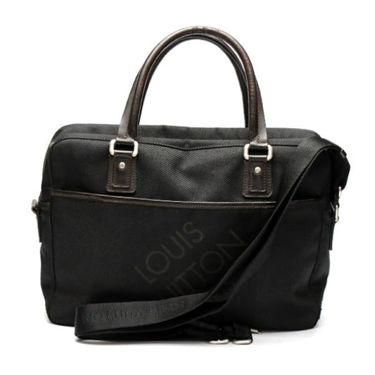 Louis Vuitton Business M93082 Damier Noir Business Canvas Black Handbag