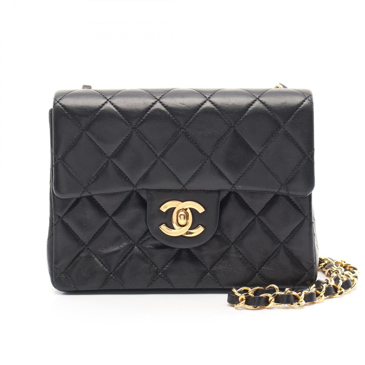 Matelasse Lambskin Shoulder Bag Signature Travel