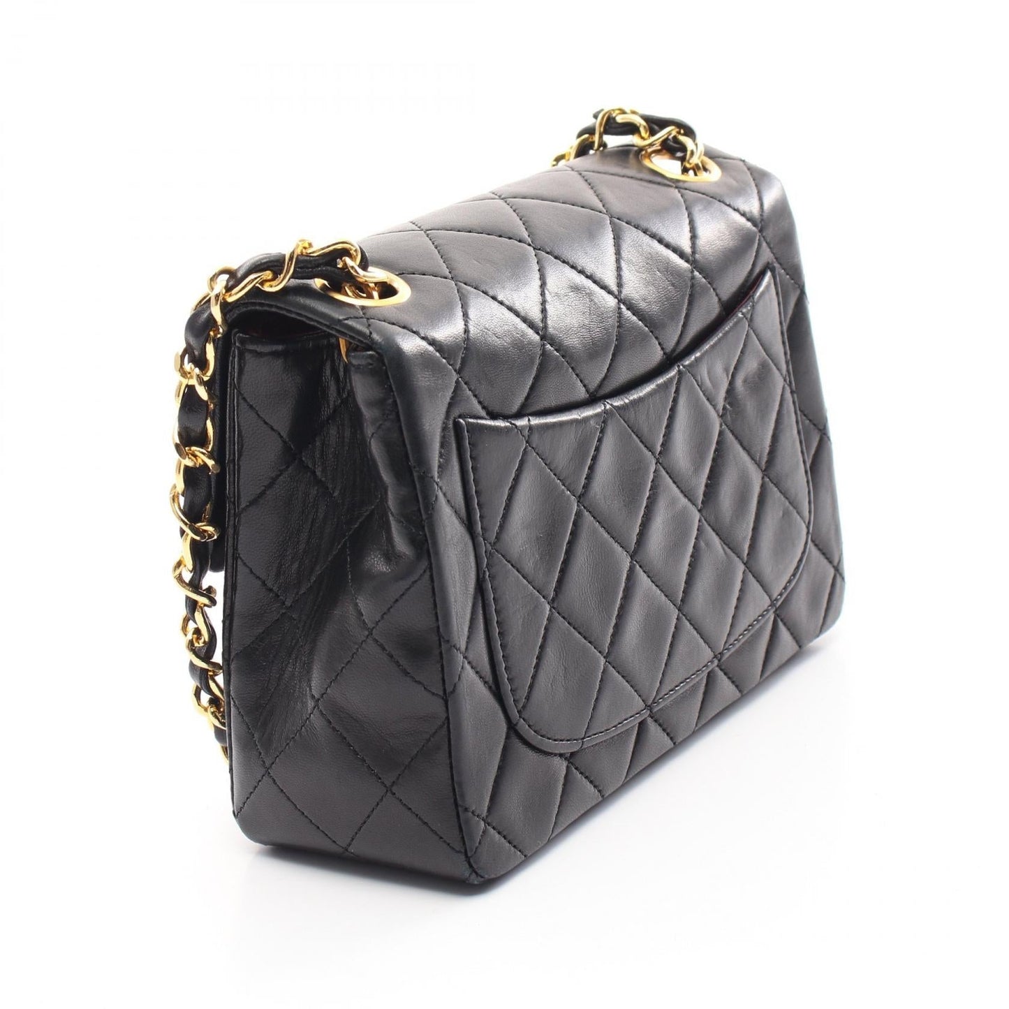 Matelasse Lambskin Shoulder Bag Signature Travel