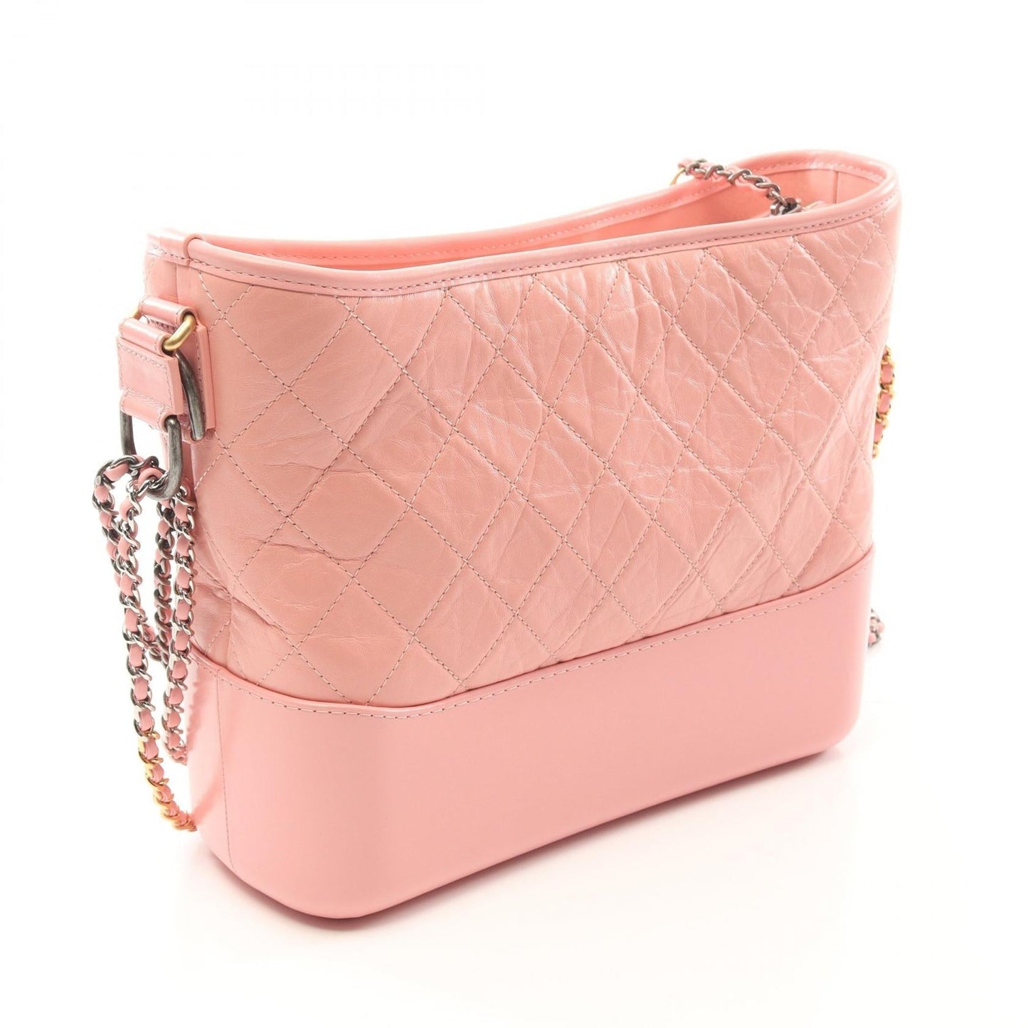Gabrielle de Leather Shoulder Bag Polished