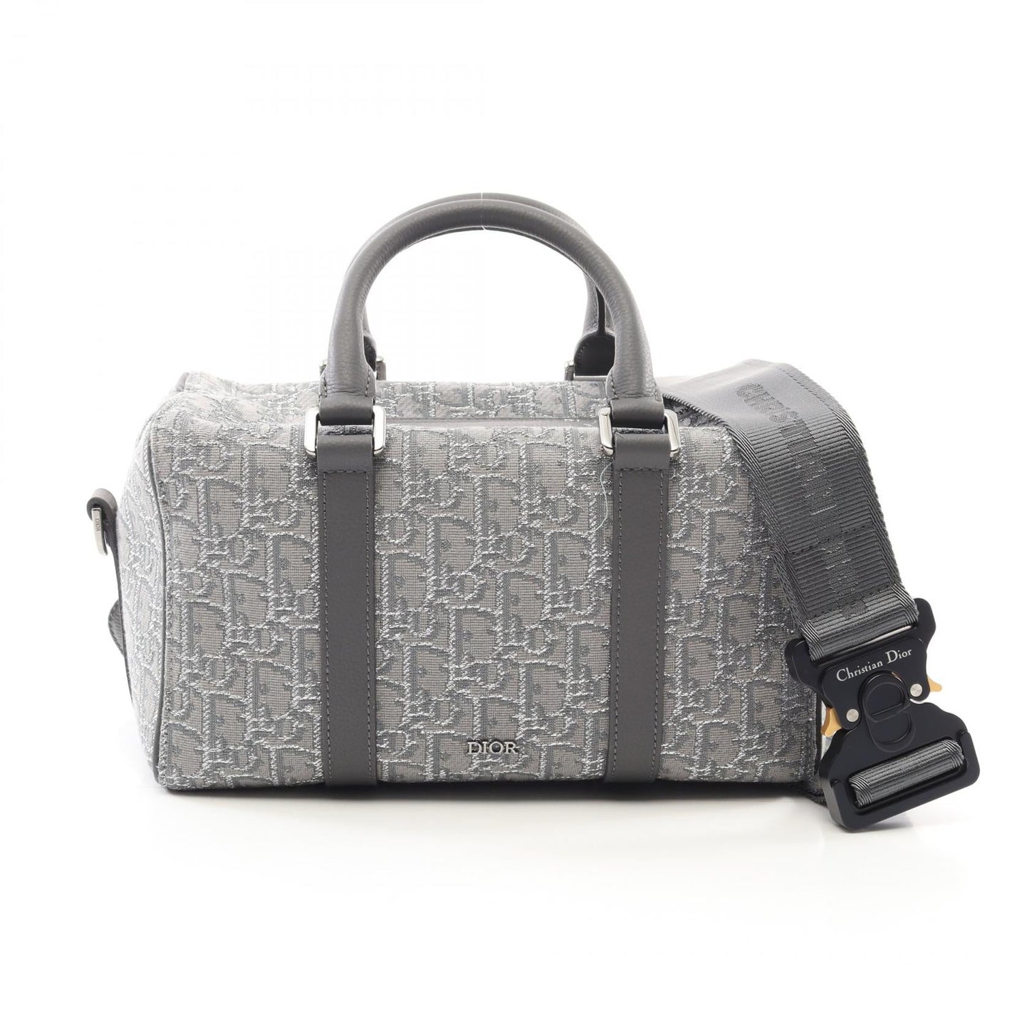 Dior Oblique Handbag Leather Canvas Travel Bag