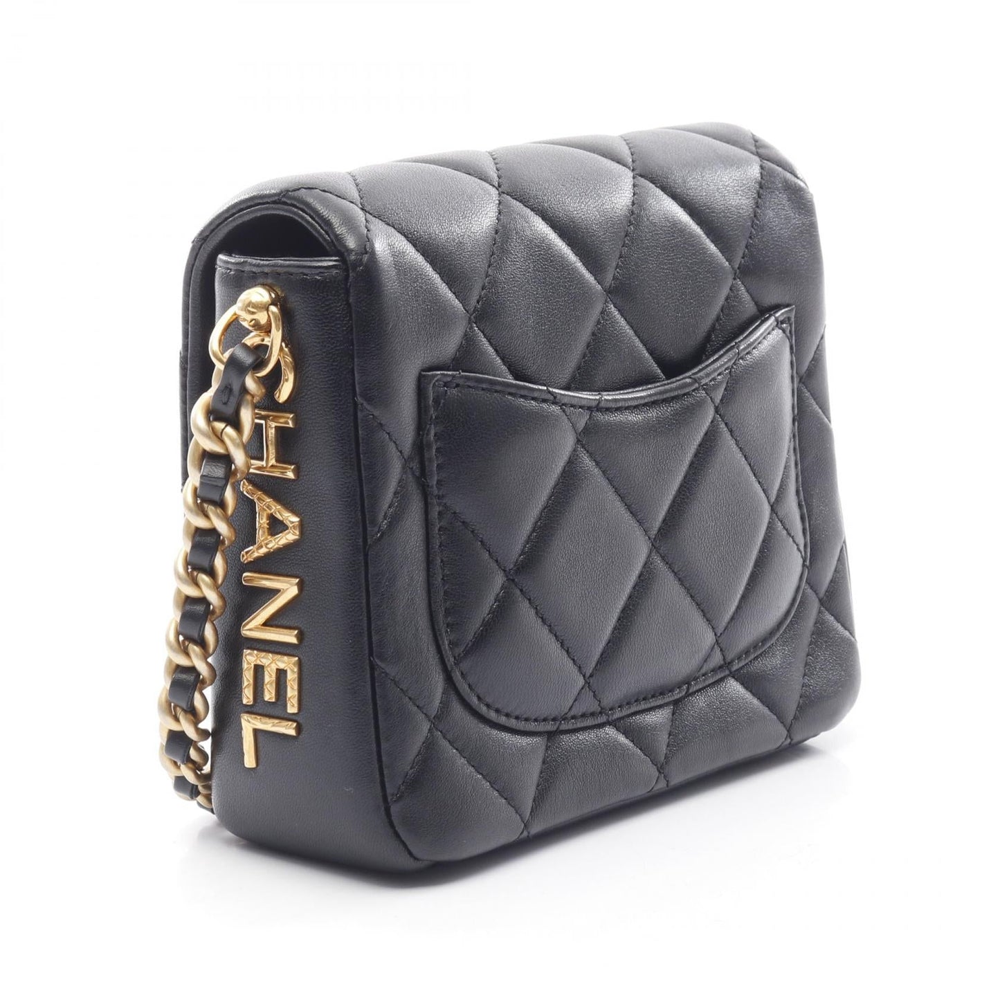 Matelasse Lambskin Shoulder Bag Signature Evening